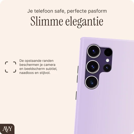 AVY Samsung Galaxy S24 Ultra Hoesje MagSafe Back Cover Lavender Glow afbeelding 8