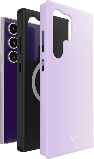 AVY Samsung Galaxy S24 Ultra Hoesje MagSafe Back Cover Lavender Glow afbeelding 13