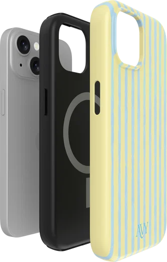 AVY Apple iPhone 15 Hoesje MagSafe Back Cover Lemon Sky afbeelding 13