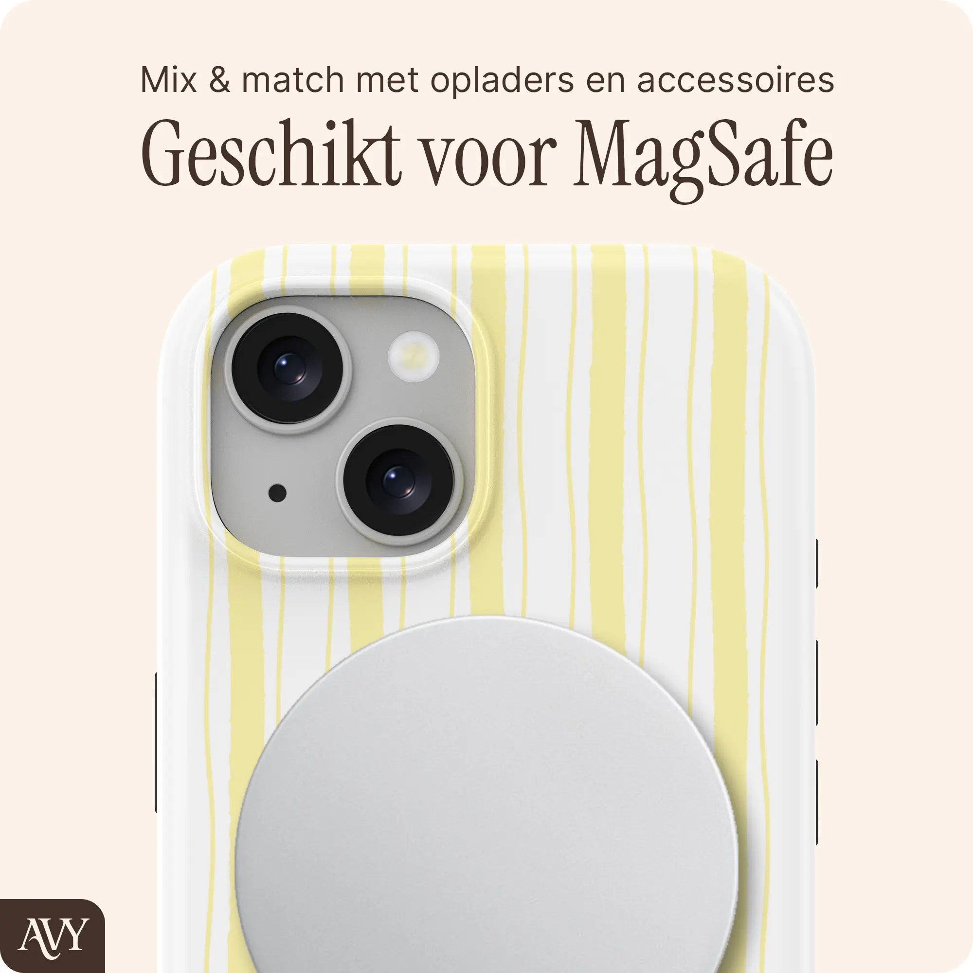 AVY Apple iPhone 15 Hoesje MagSafe Back Cover Sunset Coast afbeelding 8