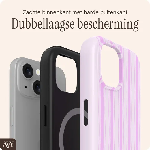 AVY Apple iPhone 15 Hoesje MagSafe Back Cover Pink Horizon afbeelding 6