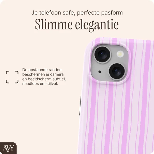 AVY Apple iPhone 15 Hoesje MagSafe Back Cover Pink Horizon afbeelding 9