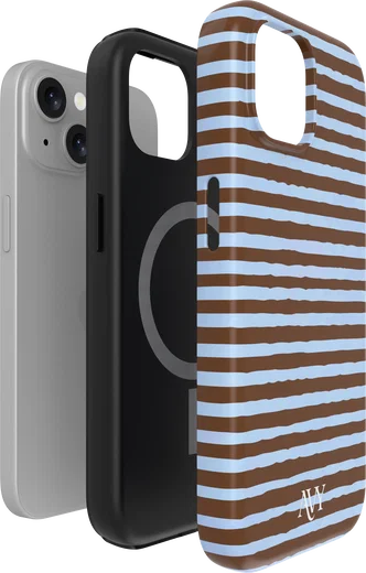 AVY Apple iPhone 15 Hoesje MagSafe Back Cover Ocean Latte afbeelding 13