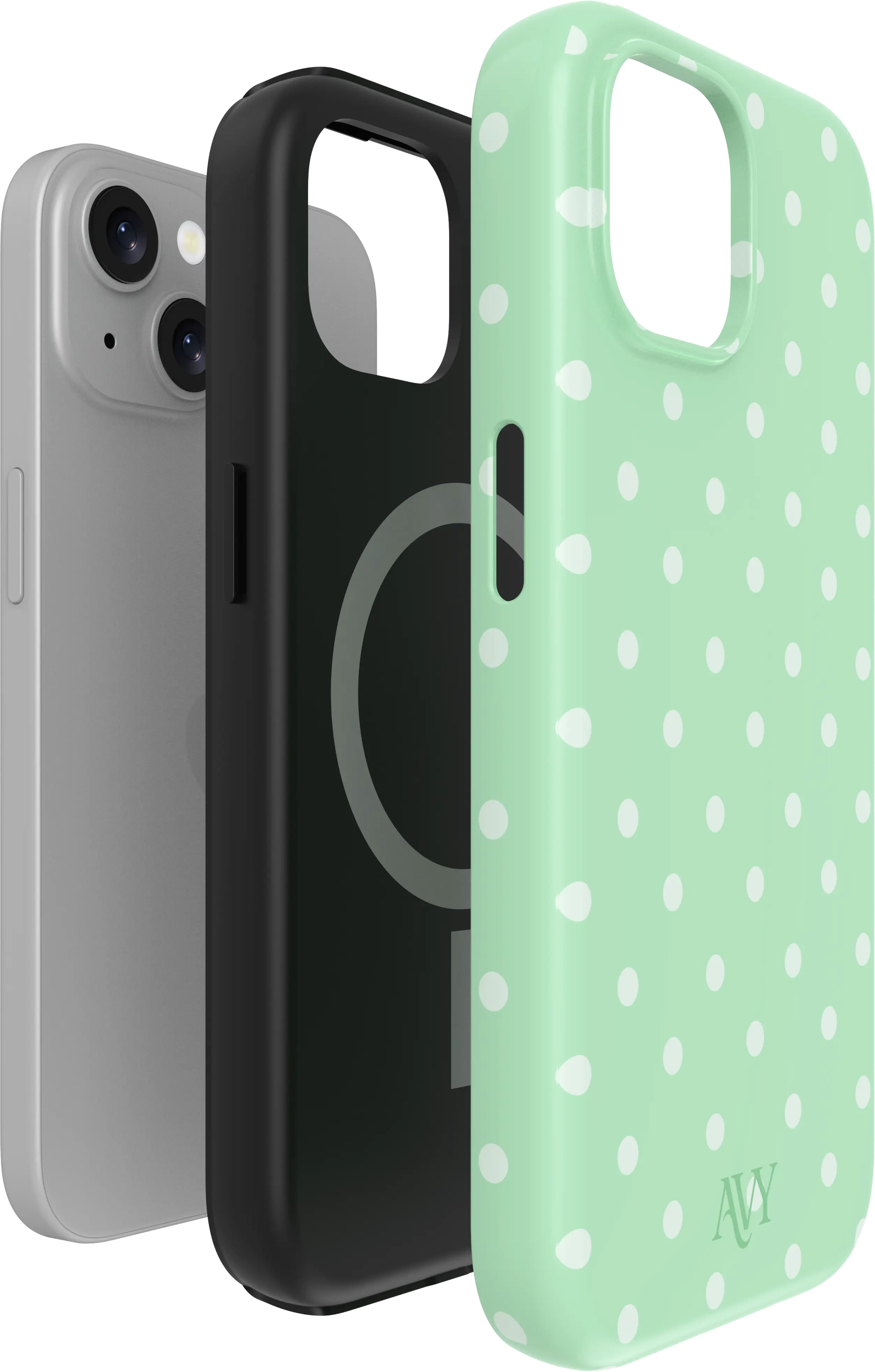AVY Apple iPhone 15 Hoesje MagSafe Back Cover Mint Breeze afbeelding 13