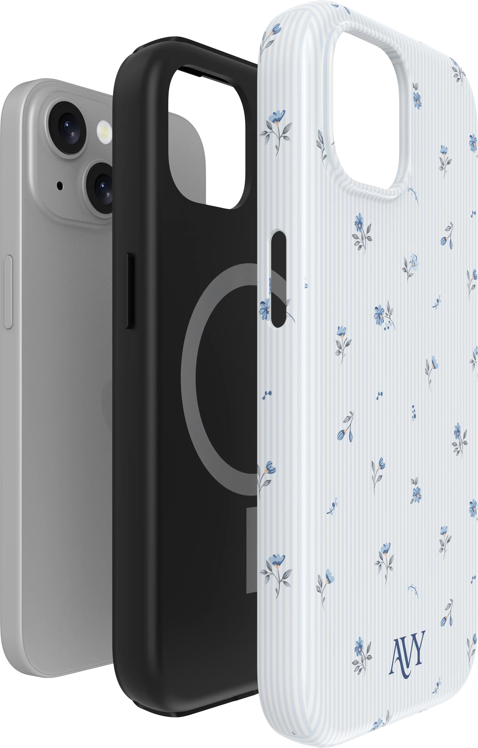 AVY Apple iPhone 15 Hoesje MagSafe Back Cover Sky Blossom afbeelding 13