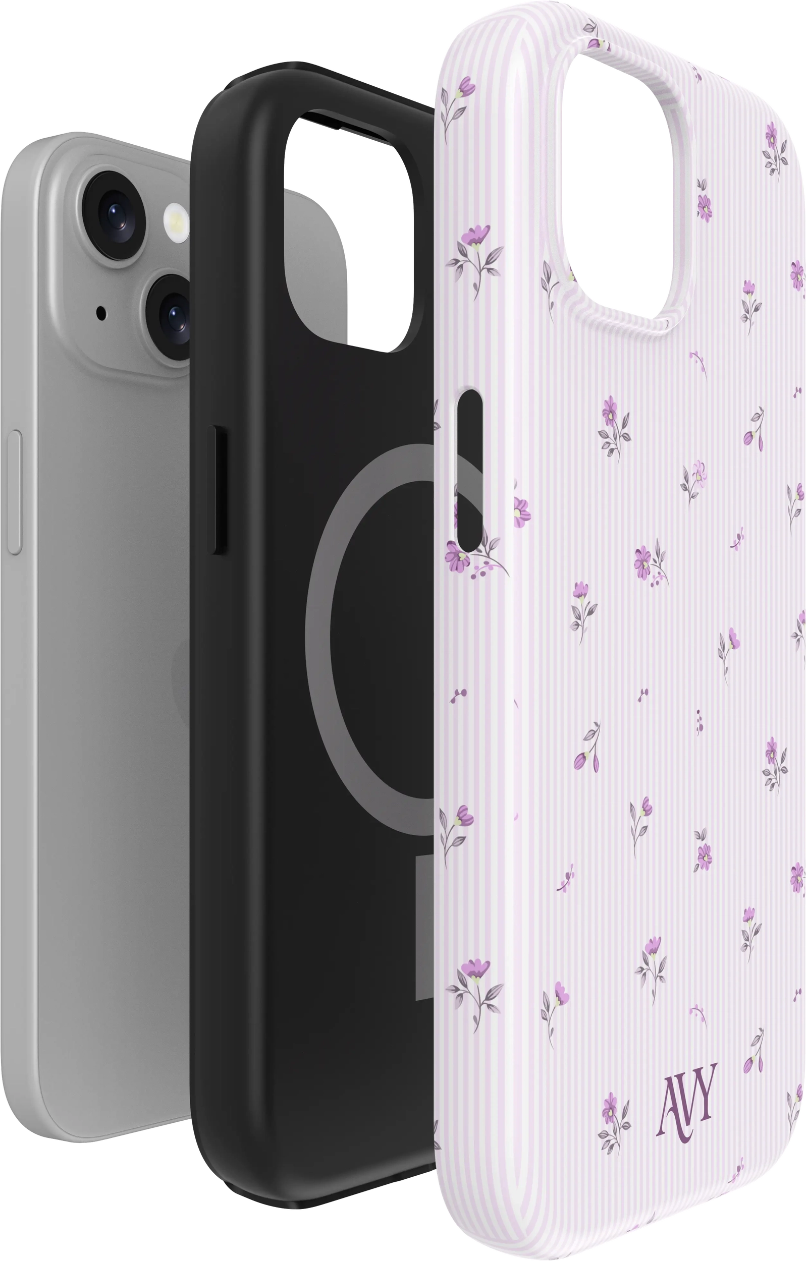 AVY Apple iPhone 15 Hoesje MagSafe Back Cover Lila Dream afbeelding 14