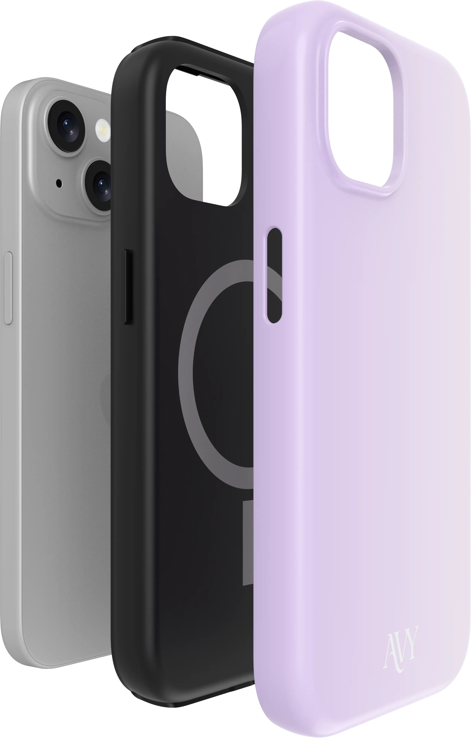 AVY Apple iPhone 15 Hoesje MagSafe Back Cover Lavender Glow afbeelding 14