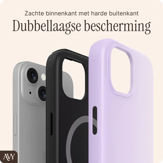 AVY Apple iPhone 15 Hoesje MagSafe Back Cover Lavender Glow afbeelding 6