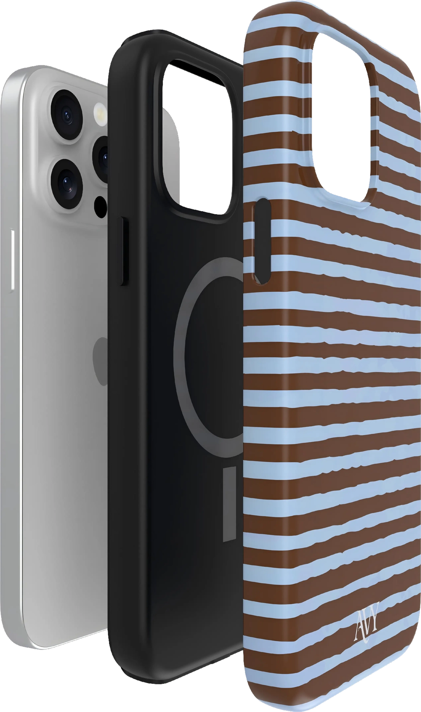AVY Apple iPhone 15 Pro Hoesje MagSafe Back Cover Ocean Latte afbeelding 13