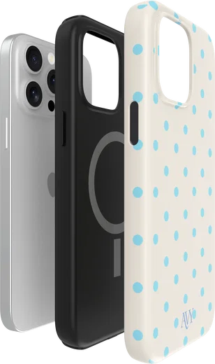 AVY Apple iPhone 15 Pro Hoesje MagSafe Back Cover Riviera Dots afbeelding 14