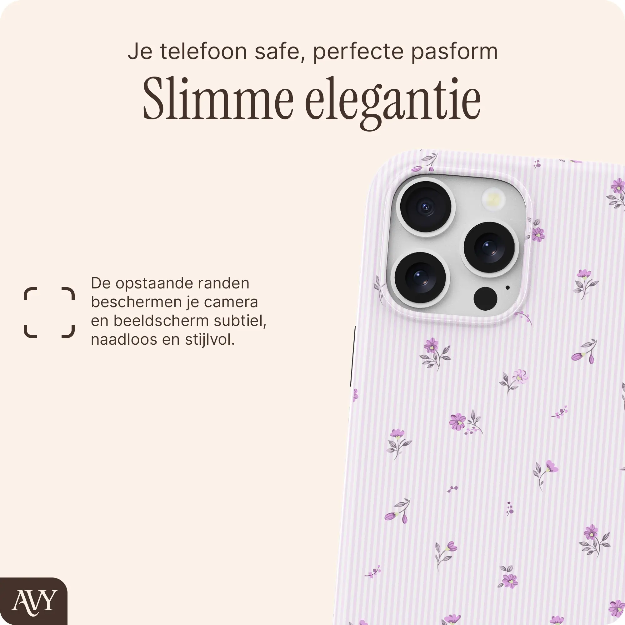 AVY Apple iPhone 15 Pro Hoesje MagSafe Back Cover Lila Dream afbeelding 9