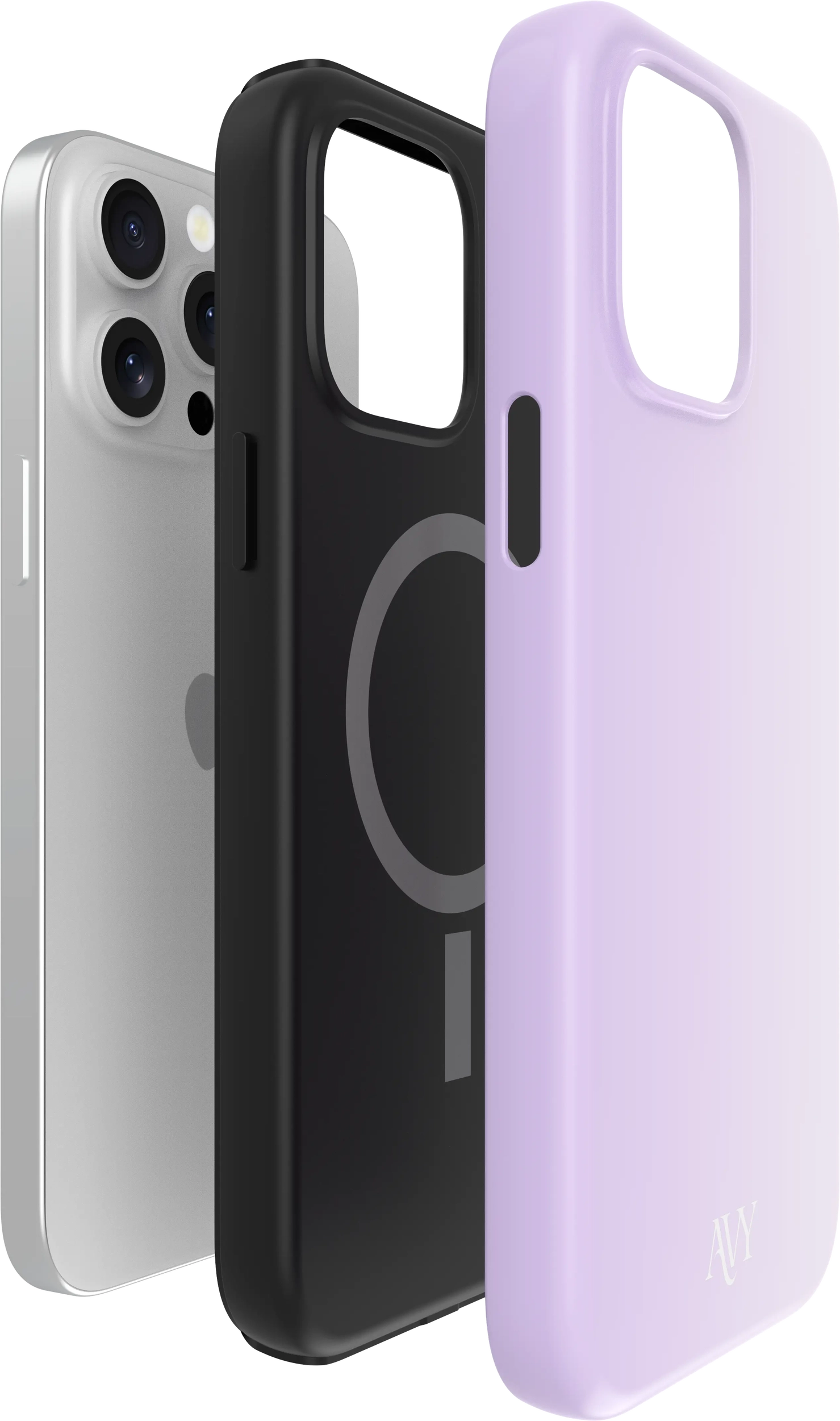 AVY Apple iPhone 15 Pro Hoesje MagSafe Back Cover Lavender Glow afbeelding 14