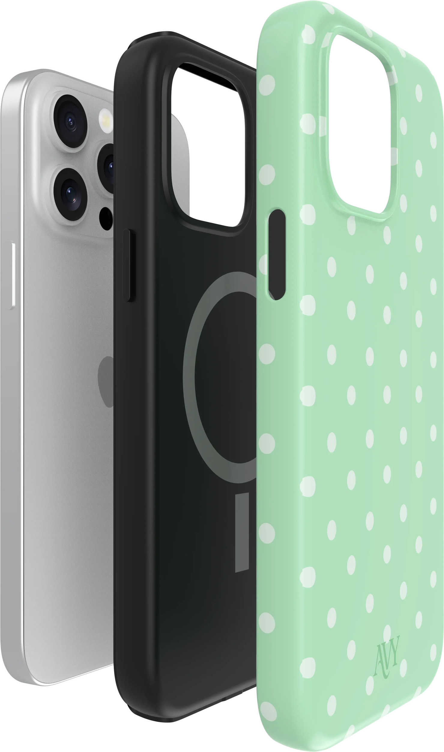 AVY Apple iPhone 15 Pro Max Hoesje MagSafe Back Cover Mint Breeze afbeelding 13