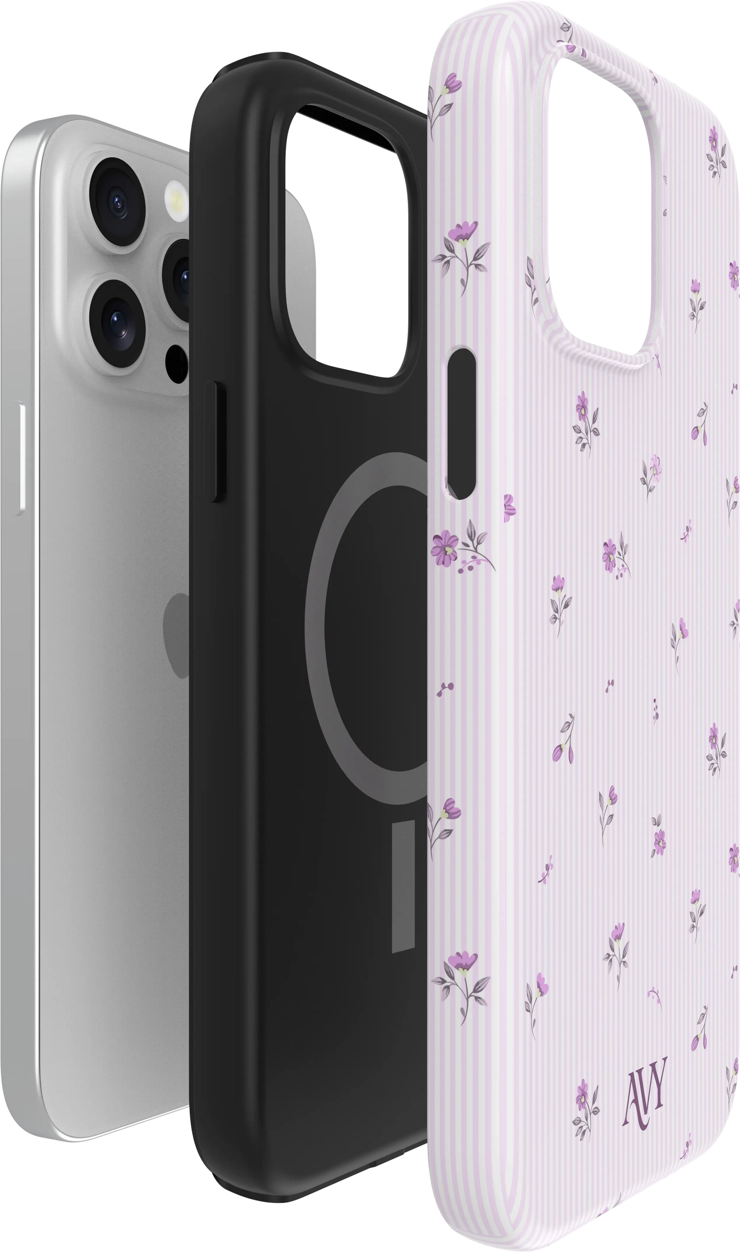 AVY Apple iPhone 15 Pro Max Hoesje MagSafe Back Cover Lila Dream afbeelding 14