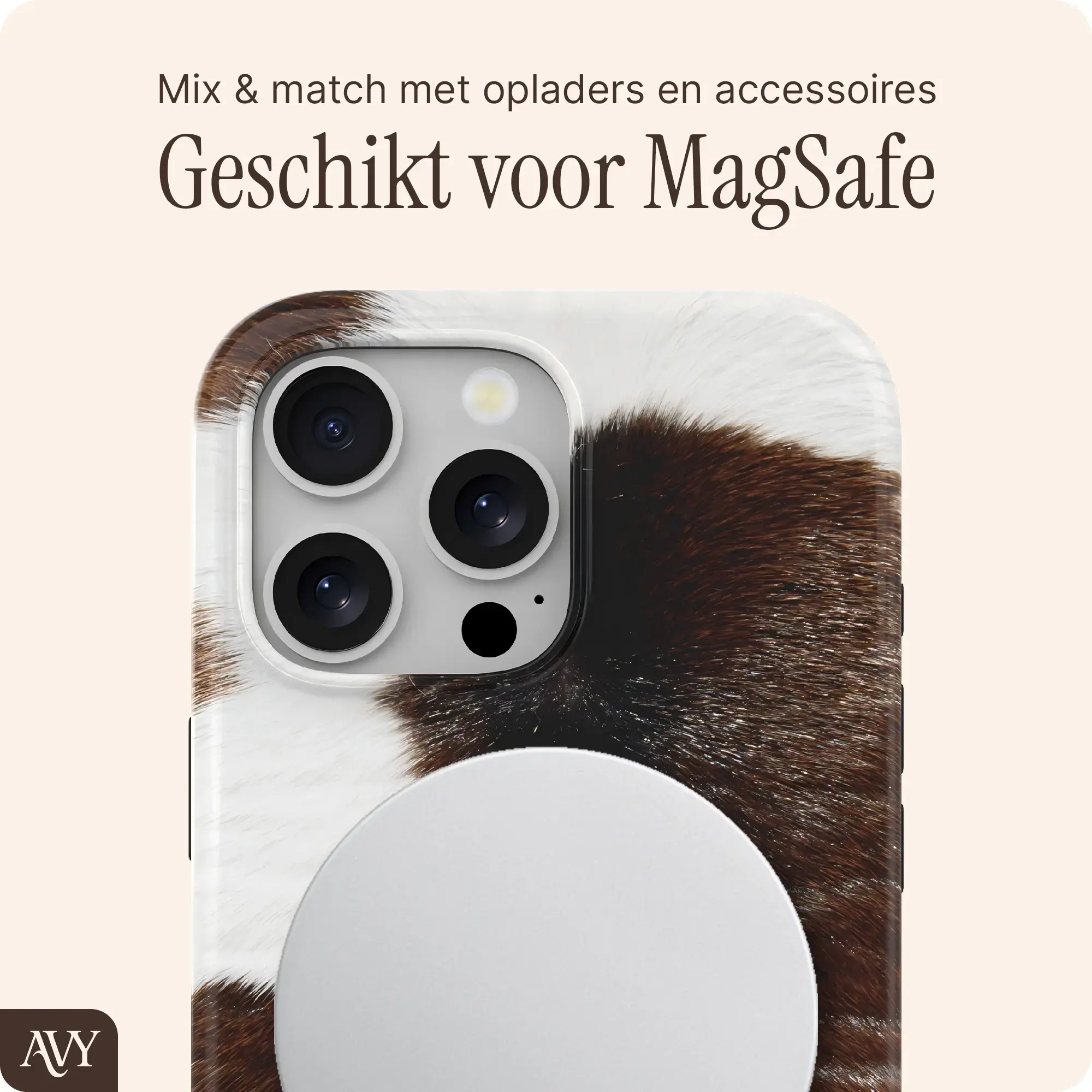 AVY Apple iPhone 15 Pro Max Hoesje MagSafe Back Cover Rodeo Muse afbeelding 7