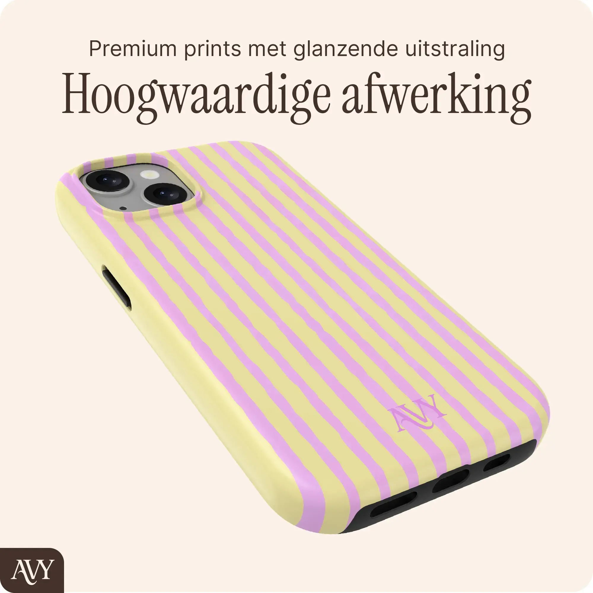 AVY Apple iPhone 14 / 13 Hoesje MagSafe Back Cover Pink Lemonade afbeelding 9