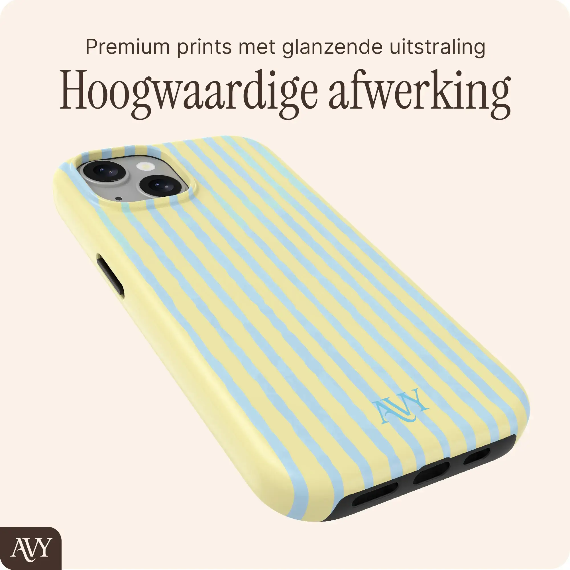 AVY Apple iPhone 14 / 13 Hoesje MagSafe Back Cover Lemon Sky afbeelding 9