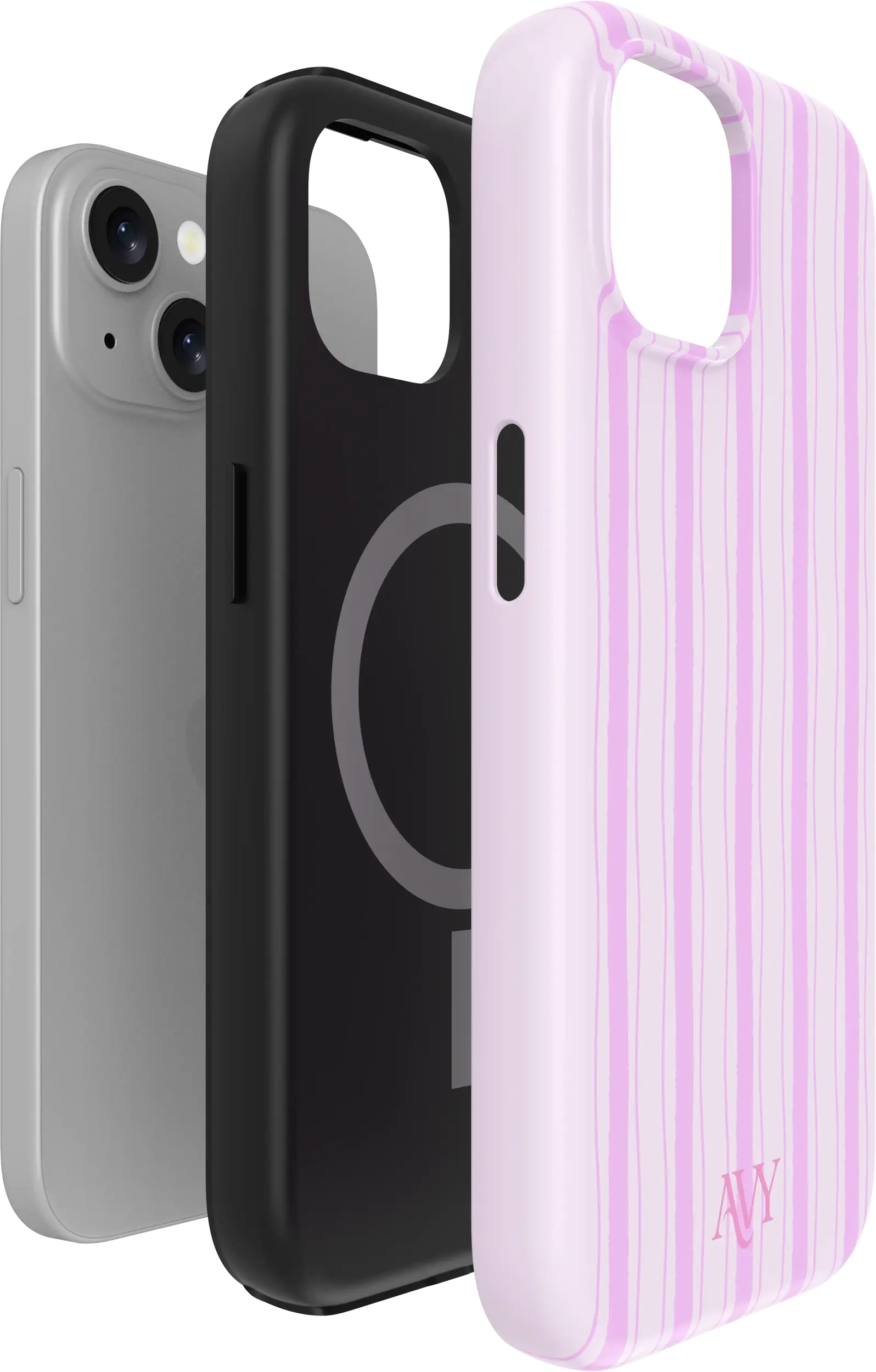 AVY Apple iPhone 14 / 13 Hoesje MagSafe Back Cover Pink Horizon afbeelding 12