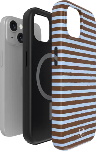 AVY Apple iPhone 14 / 13 Hoesje MagSafe Back Cover Ocean Latte afbeelding 12