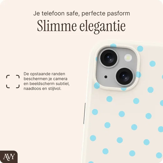 AVY Apple iPhone 14 / 13 Hoesje MagSafe Back Cover Riviera Dots afbeelding 8