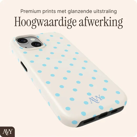 AVY Apple iPhone 14 / 13 Hoesje MagSafe Back Cover Riviera Dots afbeelding 9