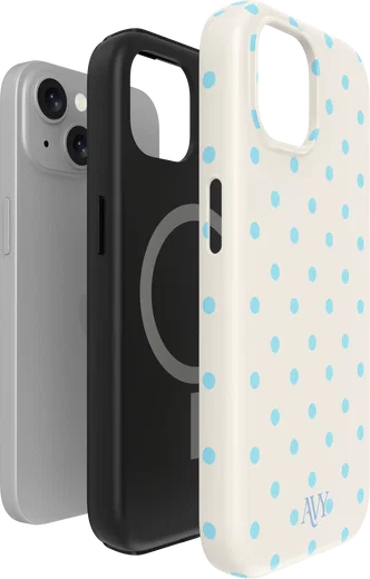 AVY Apple iPhone 14 / 13 Hoesje MagSafe Back Cover Riviera Dots afbeelding 12