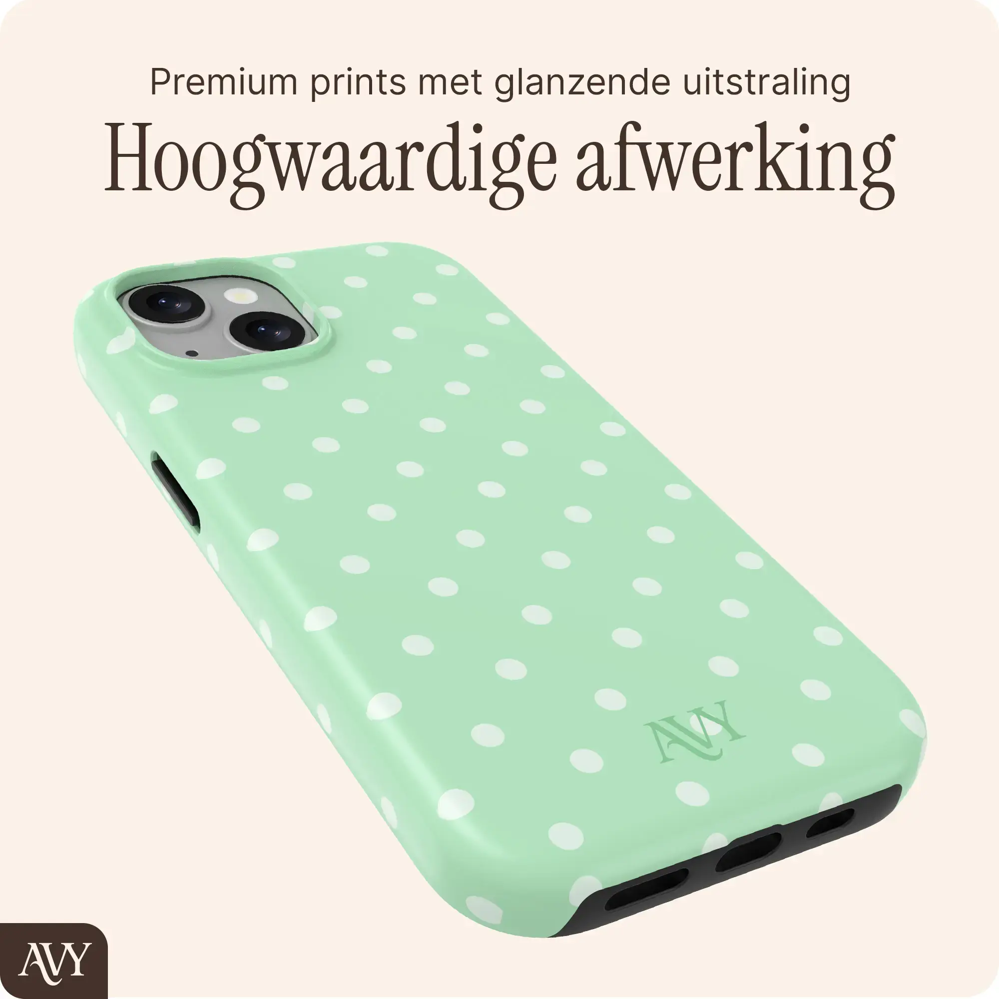 AVY Apple iPhone 14 / 13 Hoesje MagSafe Back Cover Mint Breeze afbeelding 8