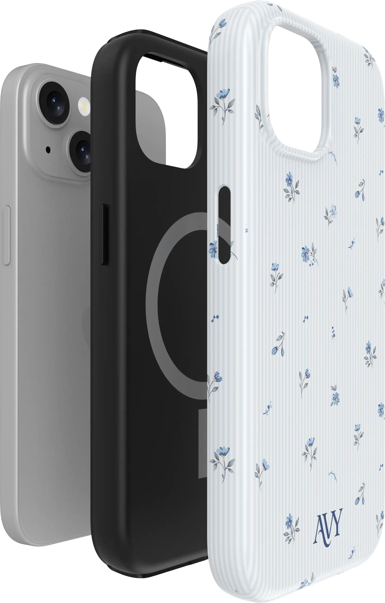 AVY Apple iPhone 14 / 13 Hoesje MagSafe Back Cover Sky Blossom afbeelding 12