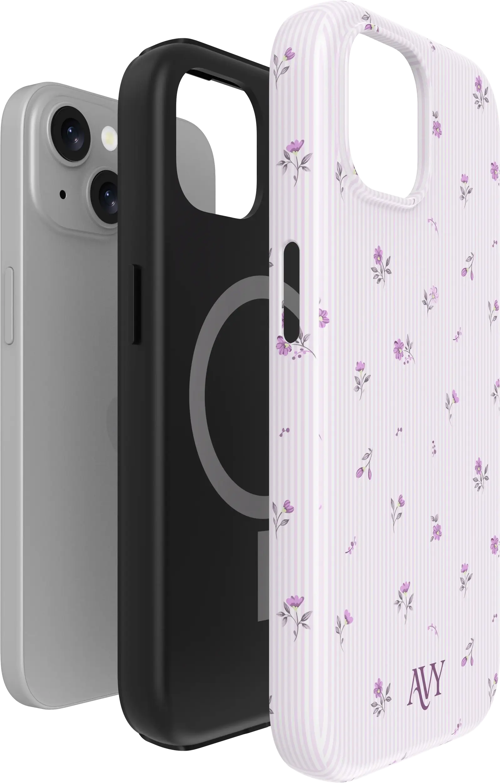 AVY Apple iPhone 14 / 13 Hoesje MagSafe Back Cover Lila Dream afbeelding 13