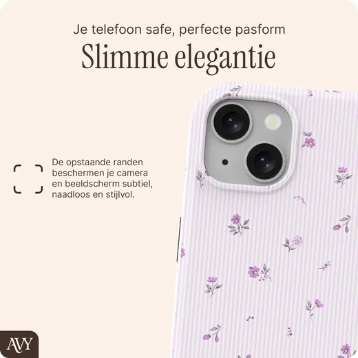 AVY Apple iPhone 14 / 13 Hoesje MagSafe Back Cover Lila Dream afbeelding 8