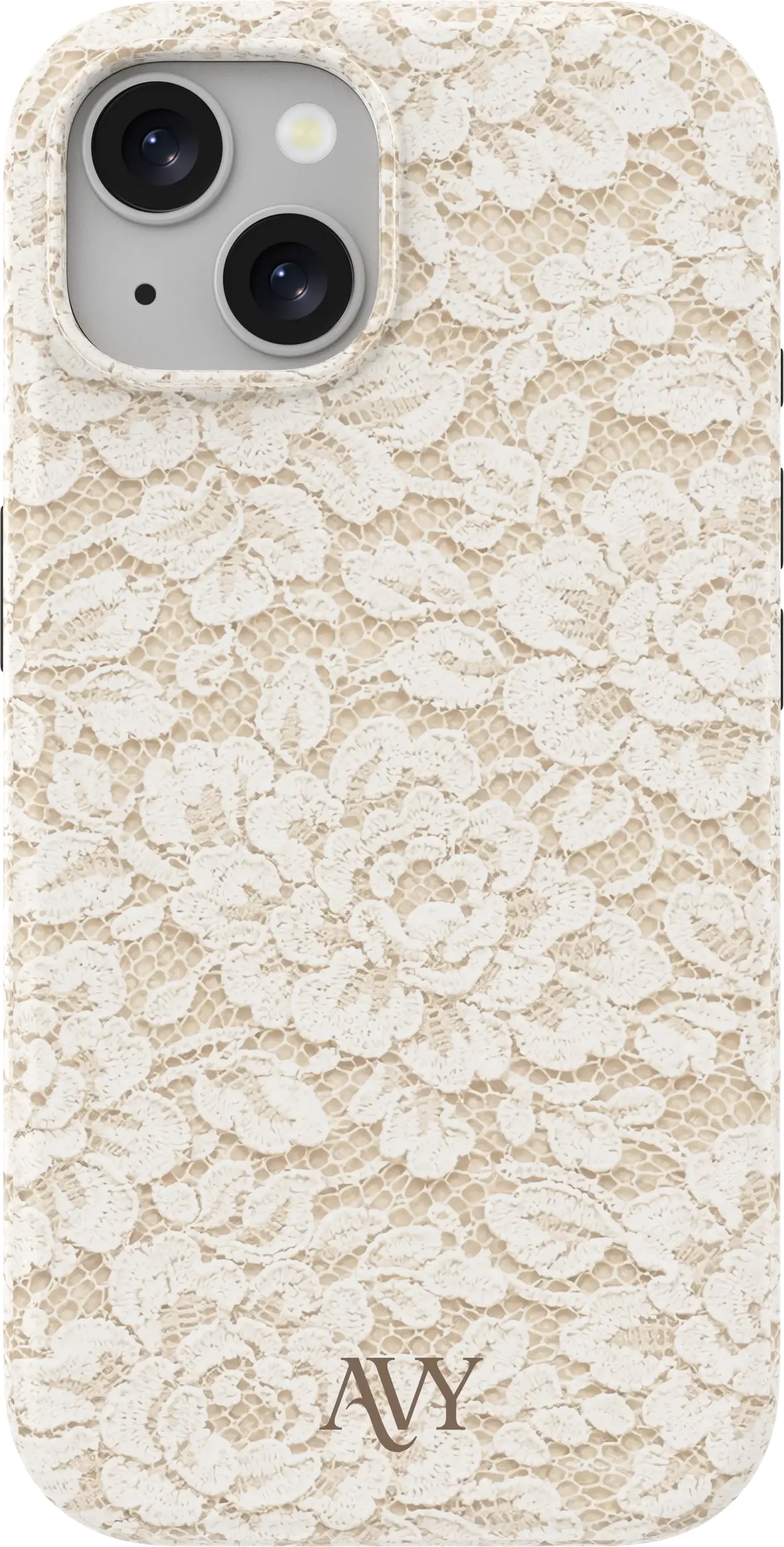 AVY Apple iPhone 14 / 13 Hoesje MagSafe Back Cover Vintage Lace afbeelding 1