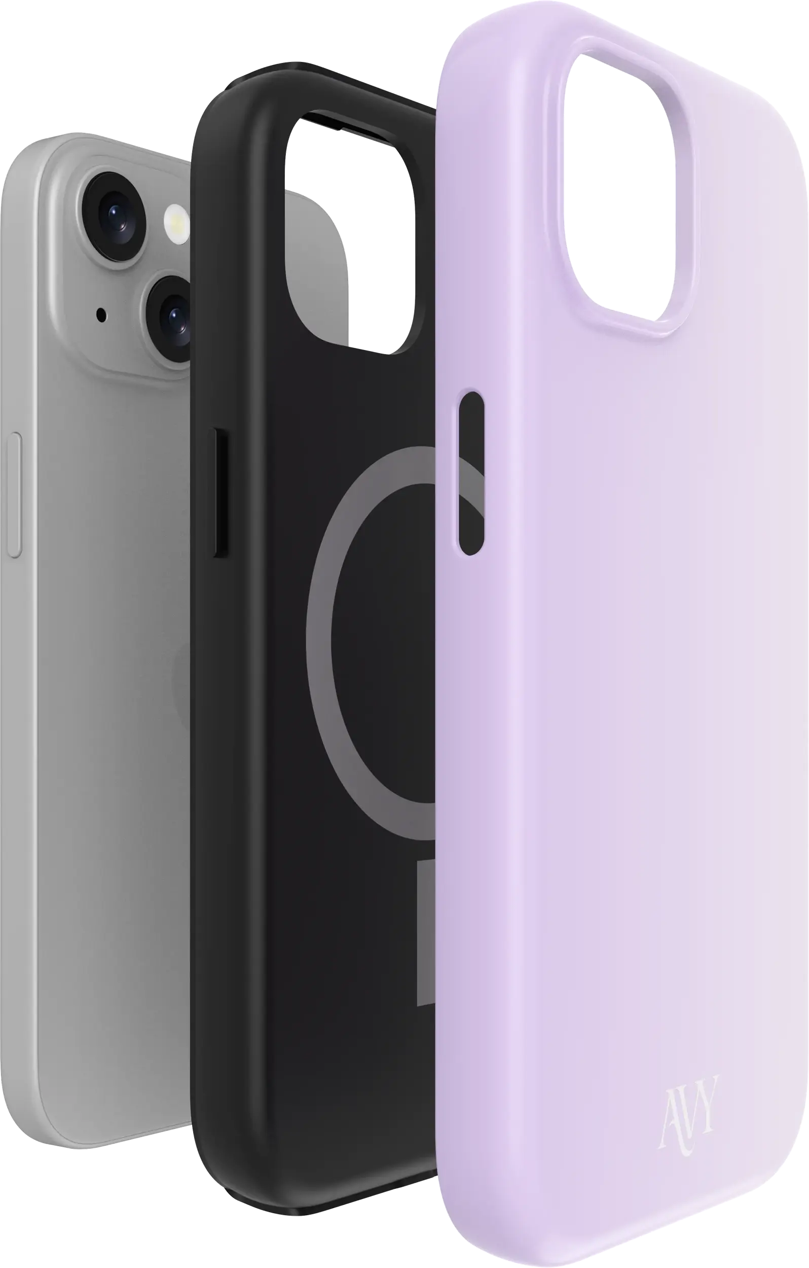 AVY Apple iPhone 14 / 13 Hoesje MagSafe Back Cover Lavender Glow afbeelding 13