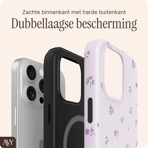 AVY Apple iPhone 14 Pro Hoesje MagSafe Back Cover Lila Dream afbeelding 6