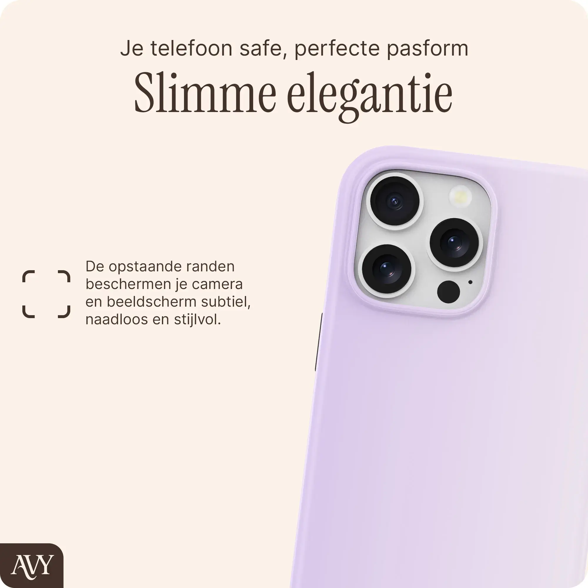 AVY Apple iPhone 14 Pro Hoesje MagSafe Back Cover Lavender Glow afbeelding 9