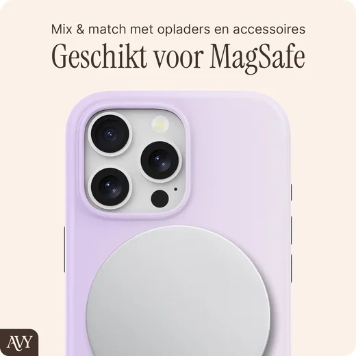 AVY Apple iPhone 14 Pro Hoesje MagSafe Back Cover Lavender Glow afbeelding 7