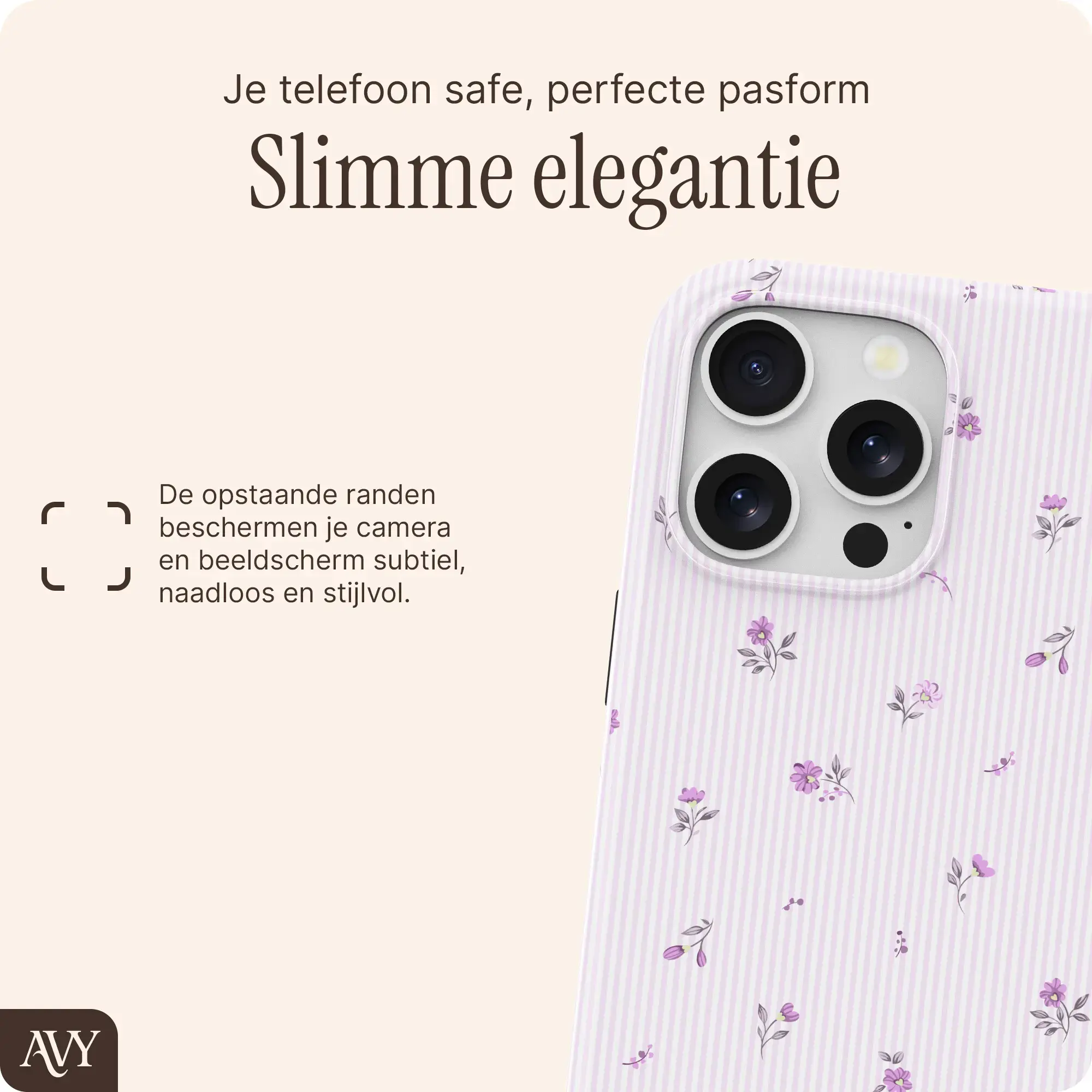 AVY Apple iPhone 14 Pro Max Hoesje MagSafe Back Cover Lila Dream afbeelding 8