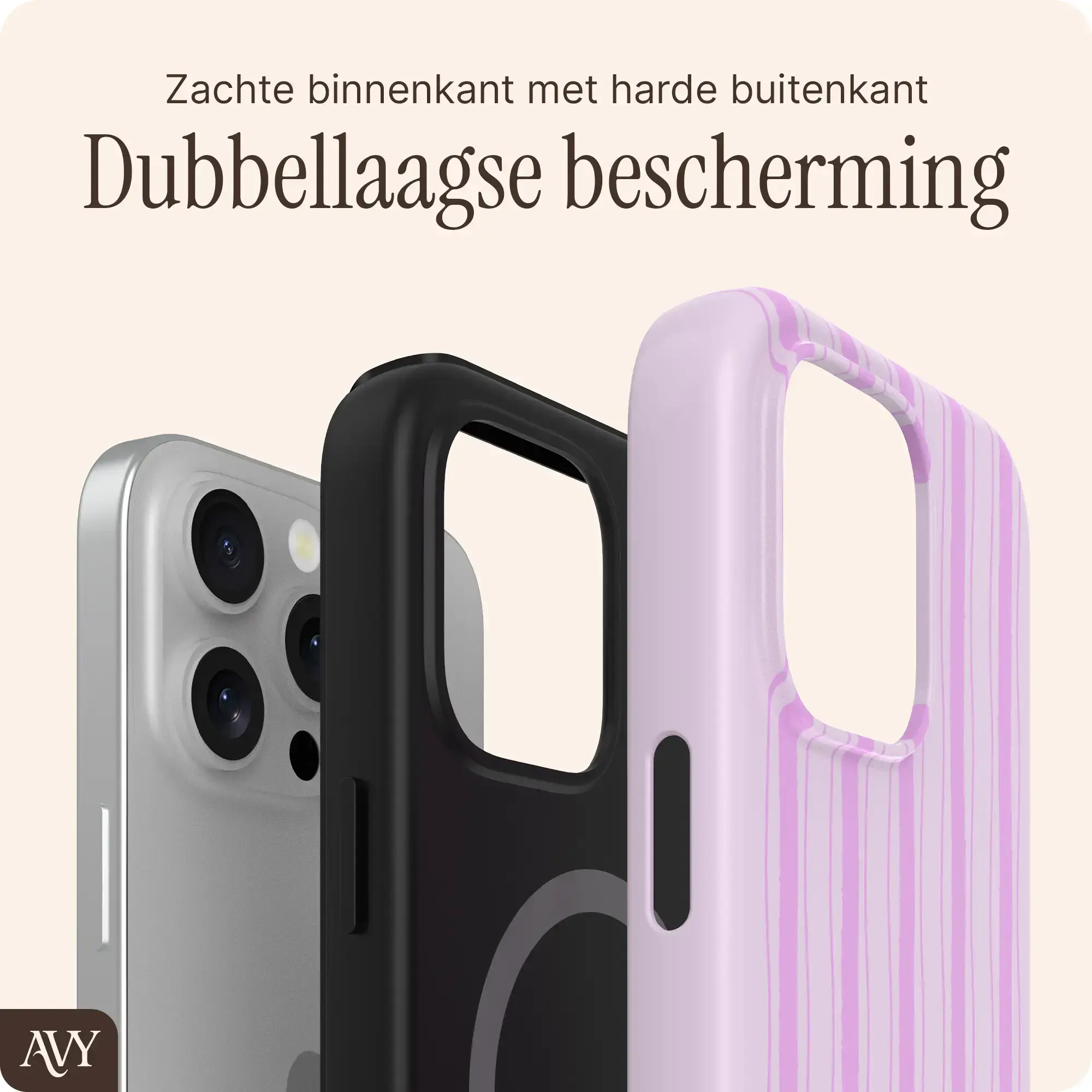 AVY Apple iPhone 13 Pro Hoesje MagSafe Back Cover Pink Horizon afbeelding 6