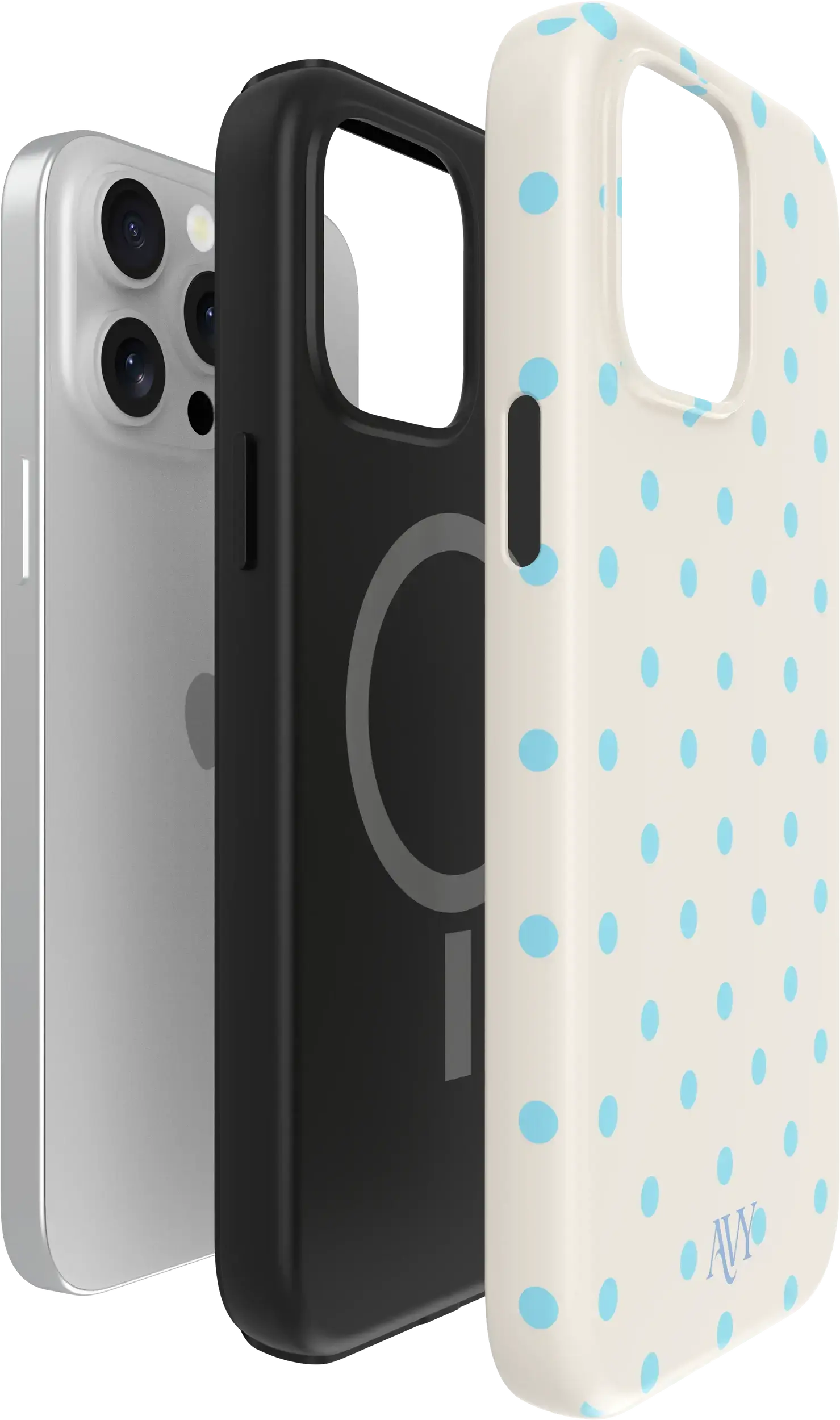 AVY Apple iPhone 13 Pro Hoesje MagSafe Back Cover Riviera Dots afbeelding 13