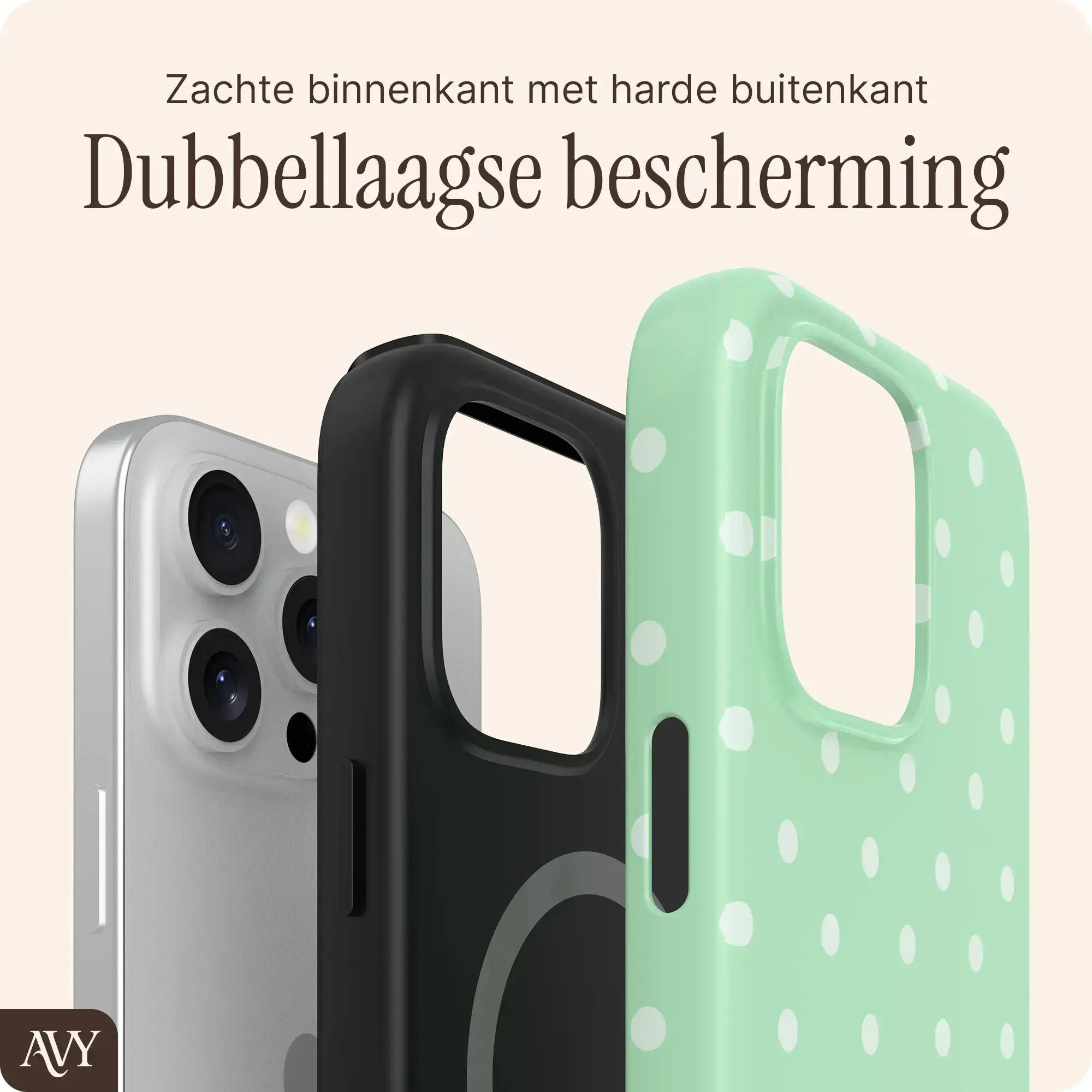 AVY Apple iPhone 13 Pro Hoesje MagSafe Back Cover Mint Breeze afbeelding 6