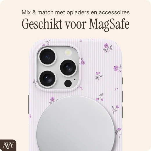 AVY Apple iPhone 13 Pro Hoesje MagSafe Back Cover Lila Dream afbeelding 7