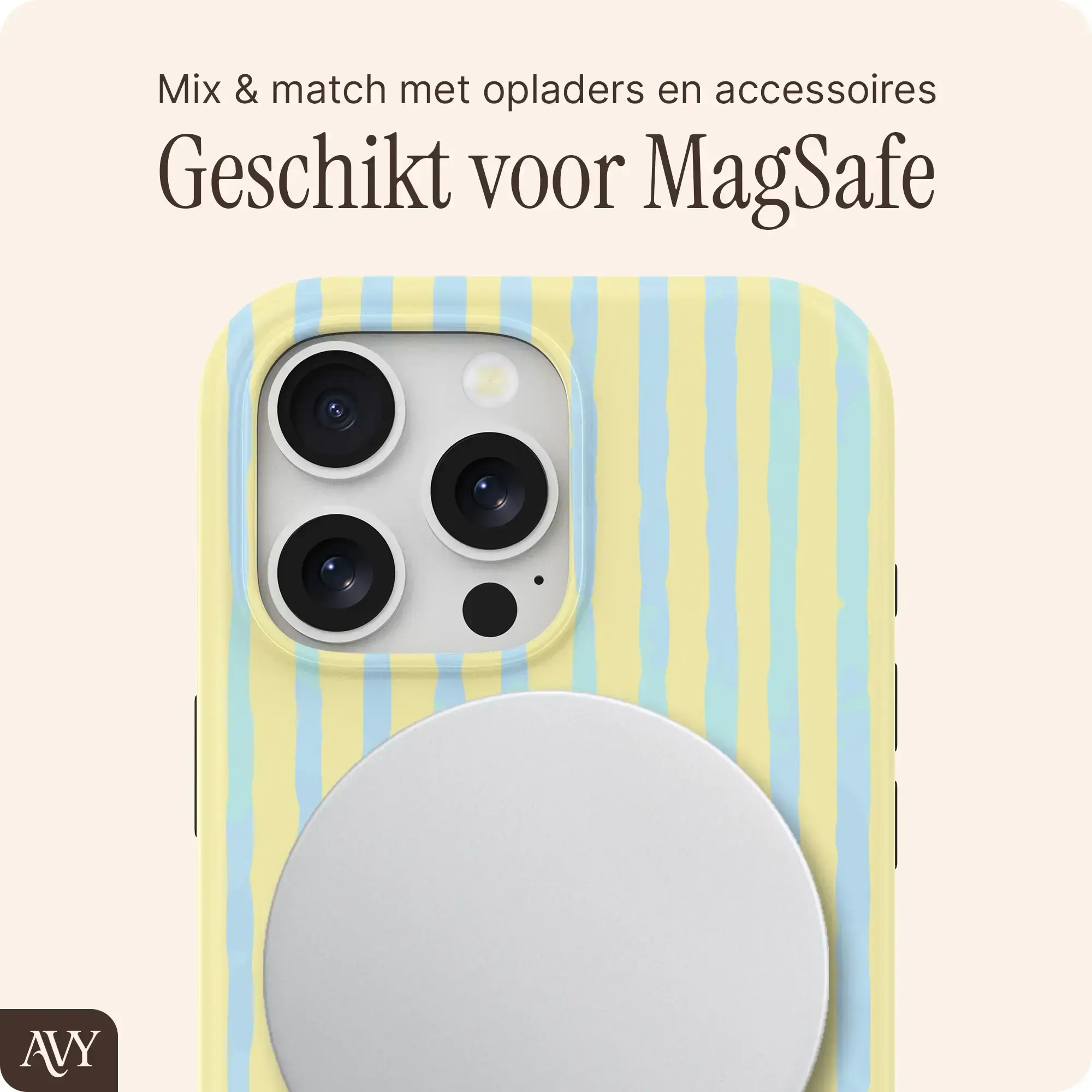 AVY Apple iPhone 13 Pro Max Hoesje MagSafe Back Cover Lemon Sky afbeelding 7