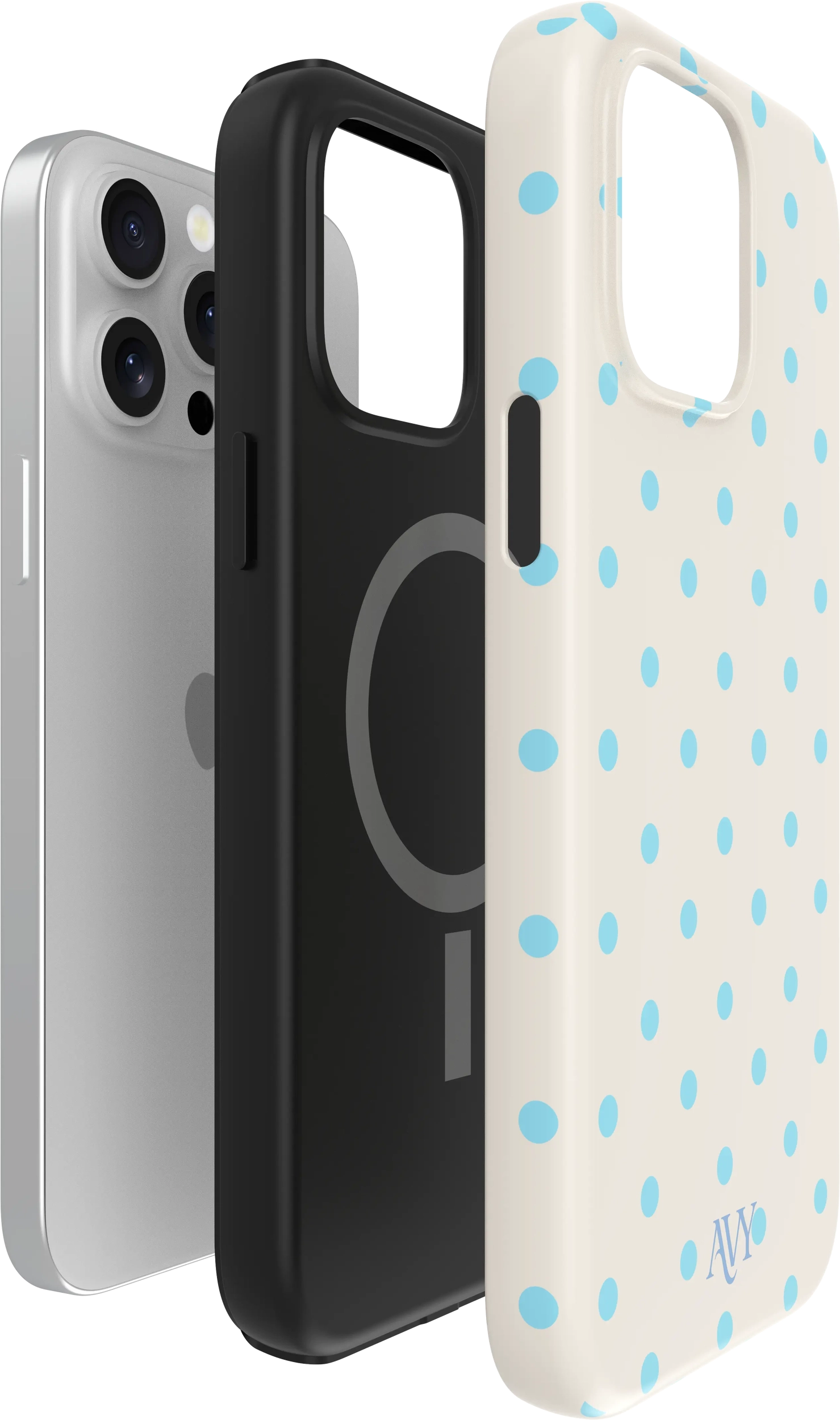 AVY Apple iPhone 13 Pro Max Hoesje MagSafe Back Cover Riviera Dots afbeelding 13