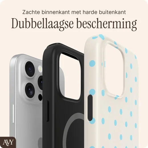 AVY Apple iPhone 13 Pro Max Hoesje MagSafe Back Cover Riviera Dots afbeelding 6