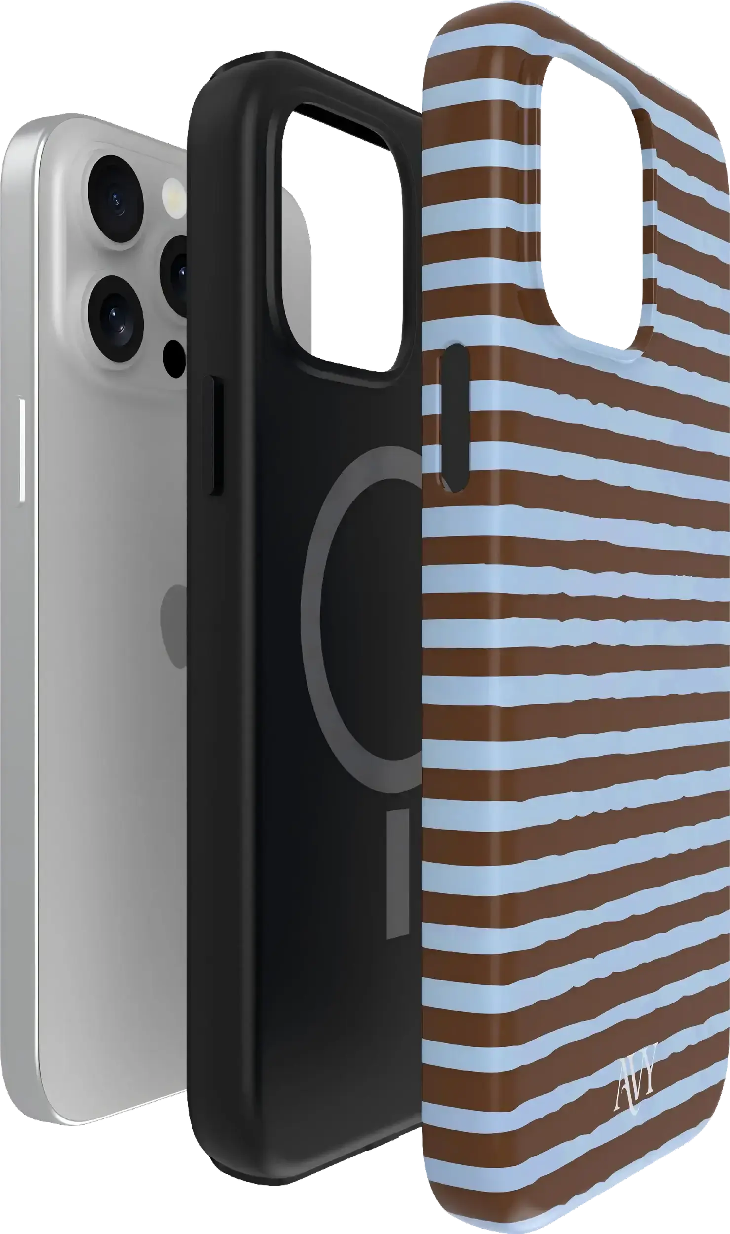 AVY Apple iPhone 12 / 12 Pro Hoesje MagSafe Back Cover Ocean Latte afbeelding 13