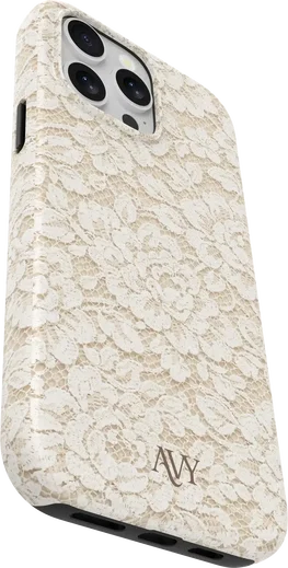 AVY Apple iPhone 12 / 12 Pro Hoesje MagSafe Back Cover Vintage Lace afbeelding 14