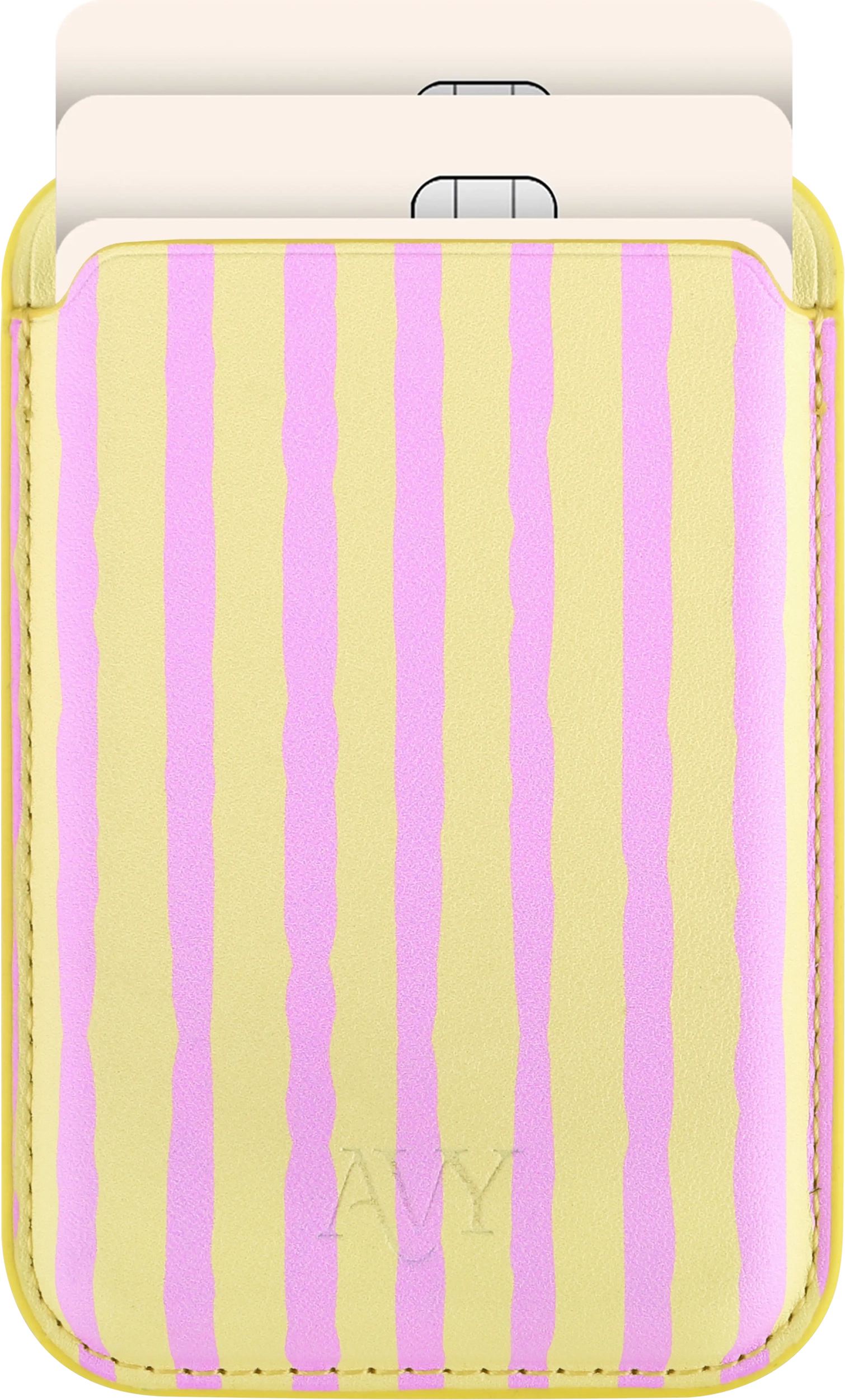 AVY Magnetische Wallet MagSafe Kaarthouder / Pasjeshouder Pink Lemonade afbeelding 1