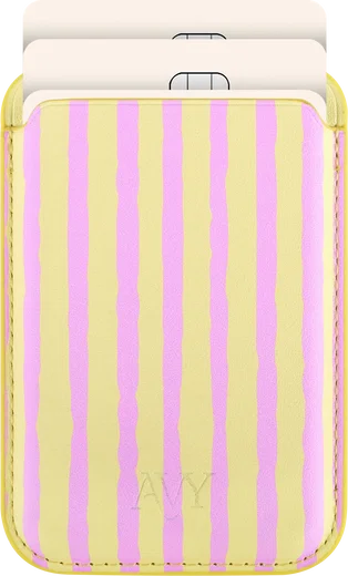 AVY Magnetische Wallet MagSafe Kaarthouder / Pasjeshouder Pink Lemonade afbeelding 1
