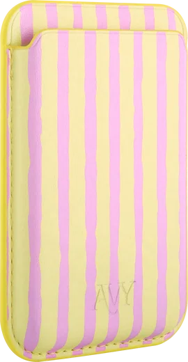 AVY Magnetische Wallet MagSafe Kaarthouder / Pasjeshouder Pink Lemonade afbeelding 9