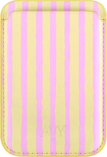 AVY Magnetische Wallet MagSafe Kaarthouder / Pasjeshouder Pink Lemonade afbeelding 6