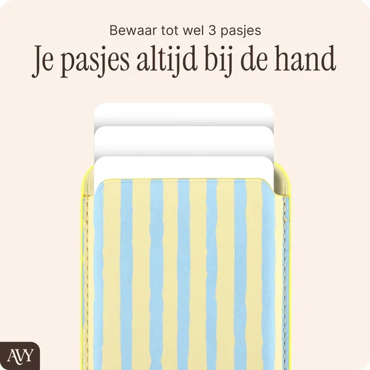 AVY Magnetische Wallet MagSafe Kaarthouder / Pasjeshouder Lemon Sky afbeelding 5